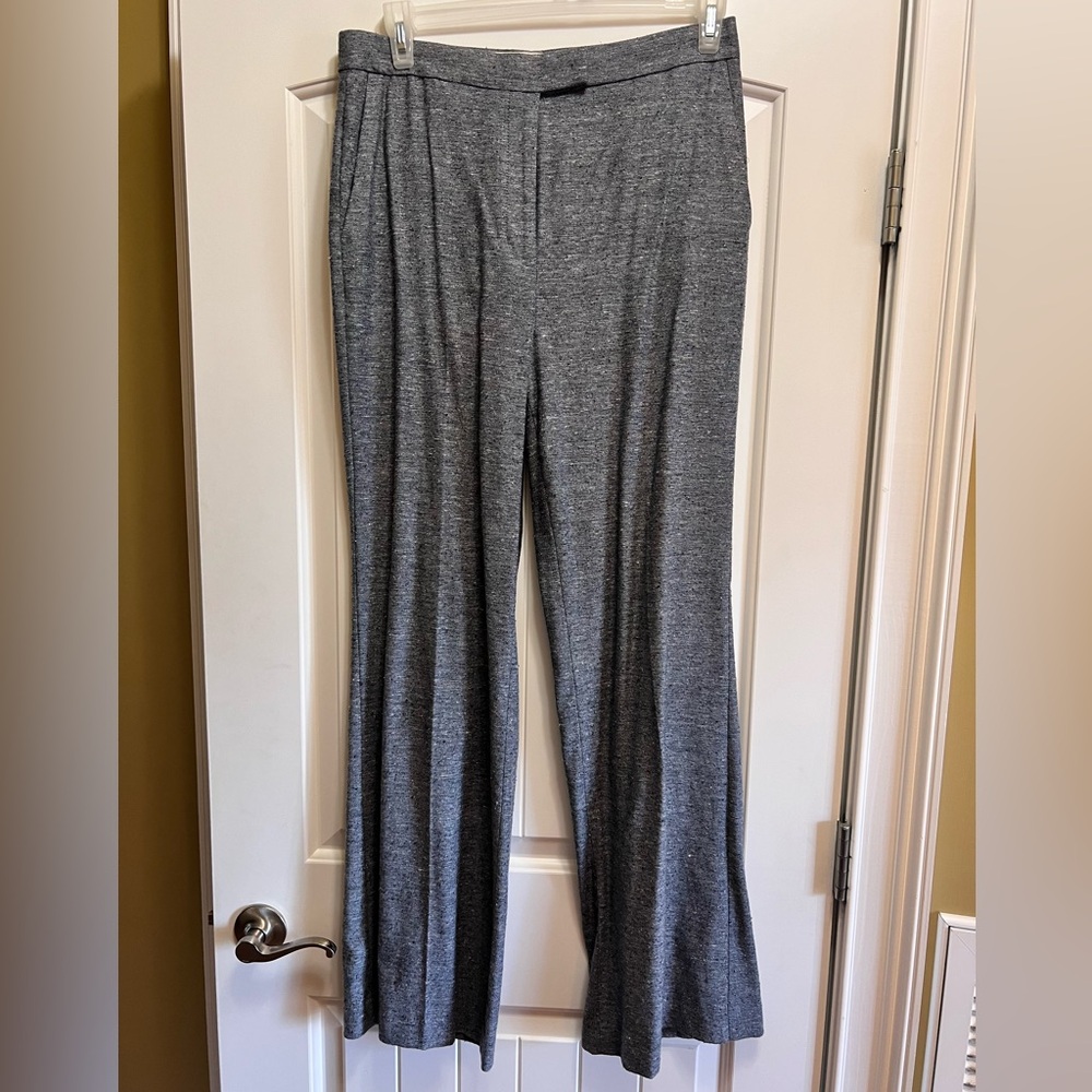 Ann Taylor Linen Blend Navy Trouser Size 10